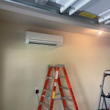 Ductless-Wayne-Conditions-another-large-garage-in-Tomball-Texas-with-a-Two-Ton-Wall-Mounted-Ducted-AC-Heat-Pump 1